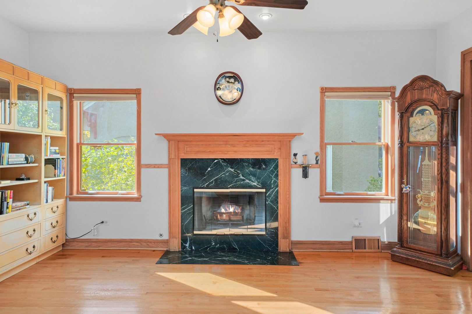 296 Addison Road Riverside, IL 60546 - Photo 7 of 34 a view of an entryway with a fireplace