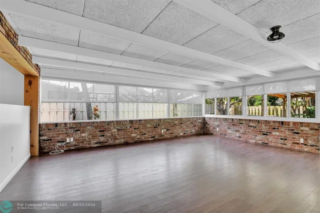 a view of a room with window