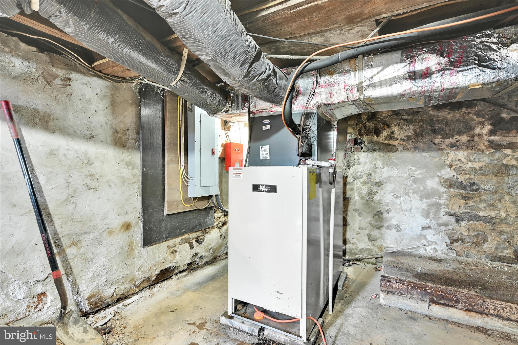 389 Sweet Arrow Lake Road Pine Grove, PA 17963 - Photo 45 of 59 a utility room with a wooden floor and shower