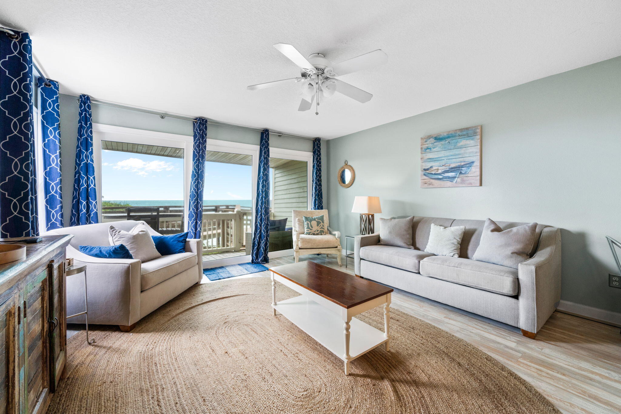 8294 East County Highway 30A, Unit 1 Inlet Beach, FL 32461 - Photo 14 of 45 a living room with furniture and a large window