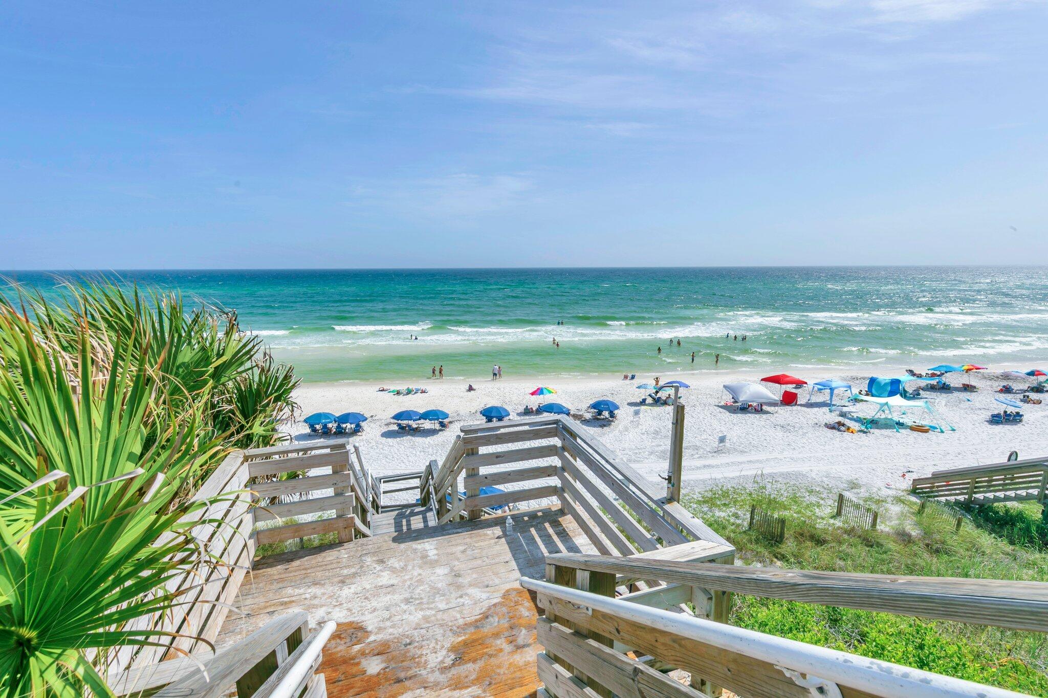 8294 East County Highway 30A, Unit 1 Inlet Beach, FL 32461 - Photo 36 of 45 an aerial view of a city