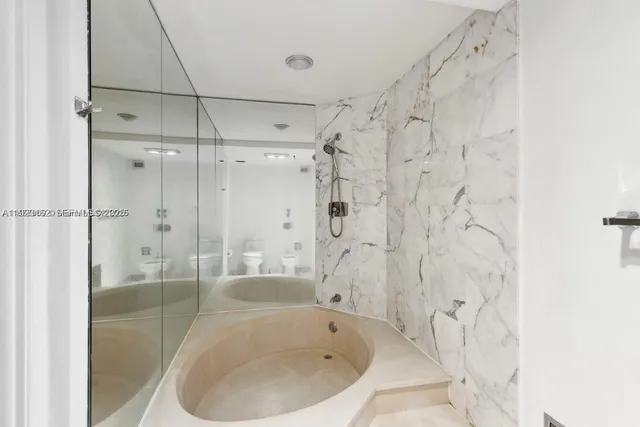 a view of a city with tall buildings