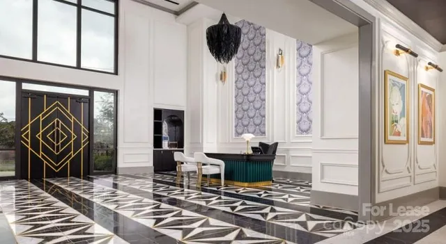 a view of front door with couch