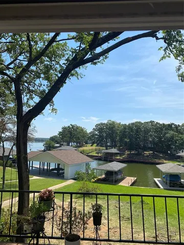 a view of a city from a balcony