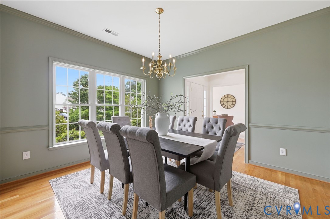 1700 Rolfield Way Henrico, VA 23238 - Photo 17 of 44 a view of a dining room with furniture window and outside view