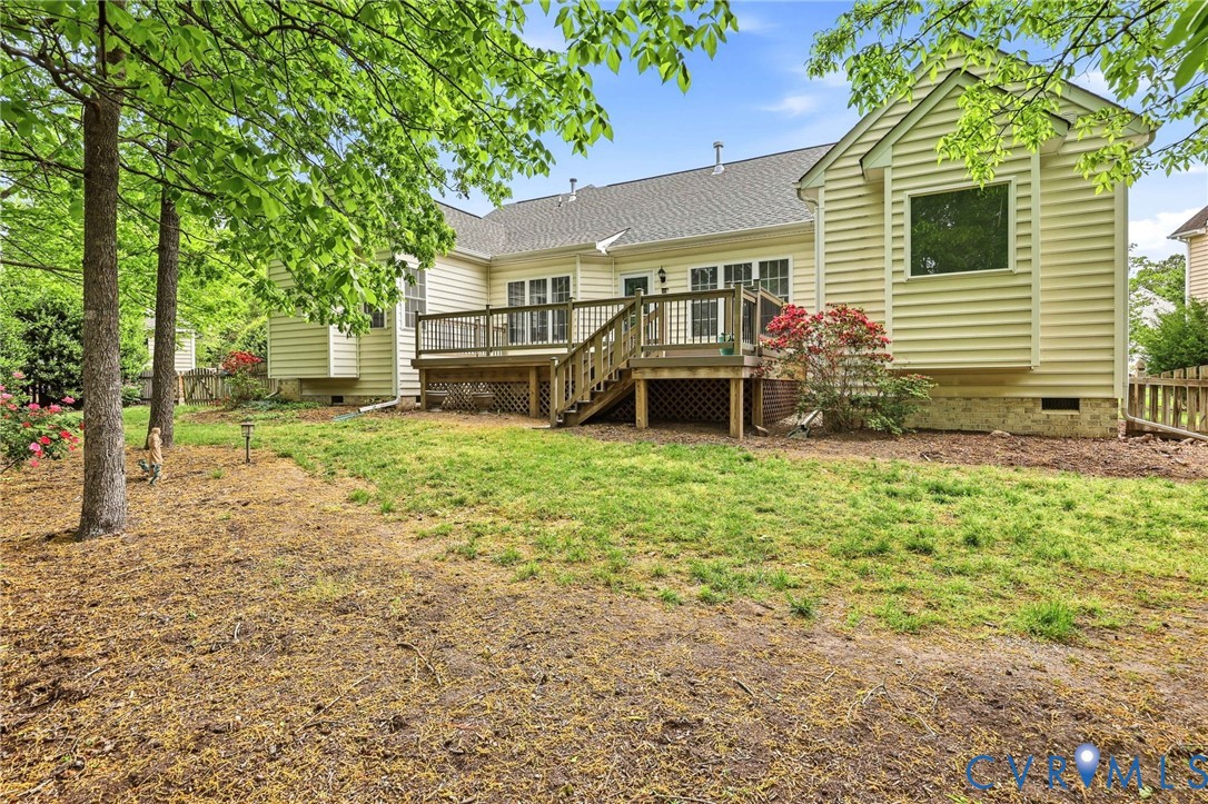 1700 Rolfield Way Henrico, VA 23238 - Photo 39 of 44 a view of a house with backyard porch and garden