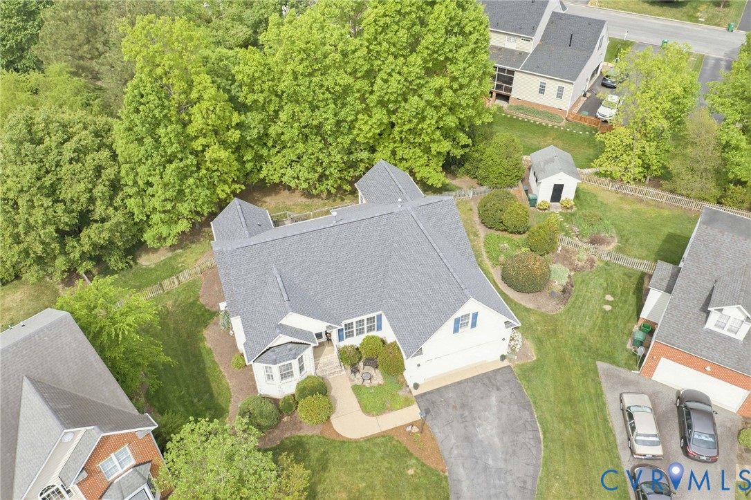 1700 Rolfield Way Henrico, VA 23238 - Photo 43 of 44 an aerial view of a house with yard and outdoor seating
