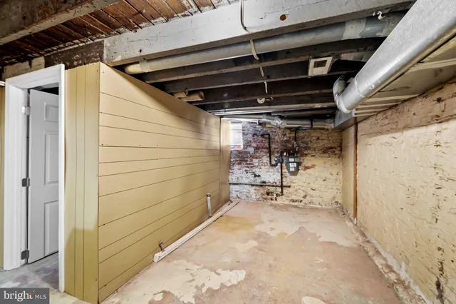 a view of storage and utility room