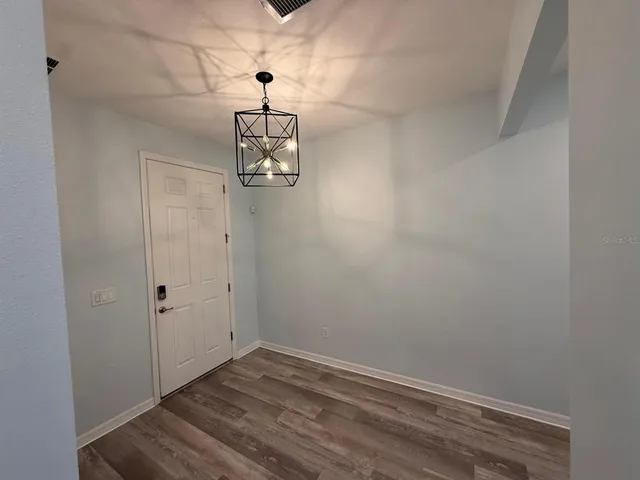 wooden floor in an empty room