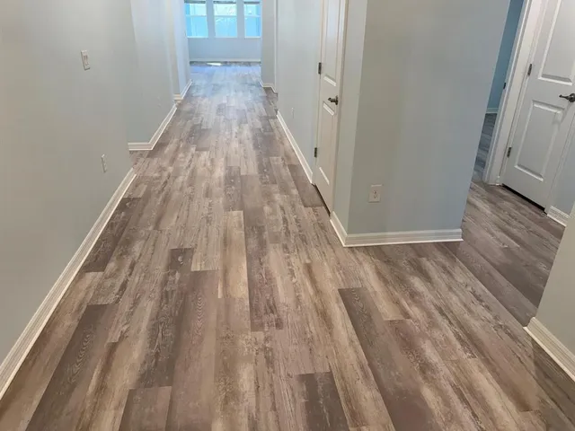 a view of wooden floor in a room