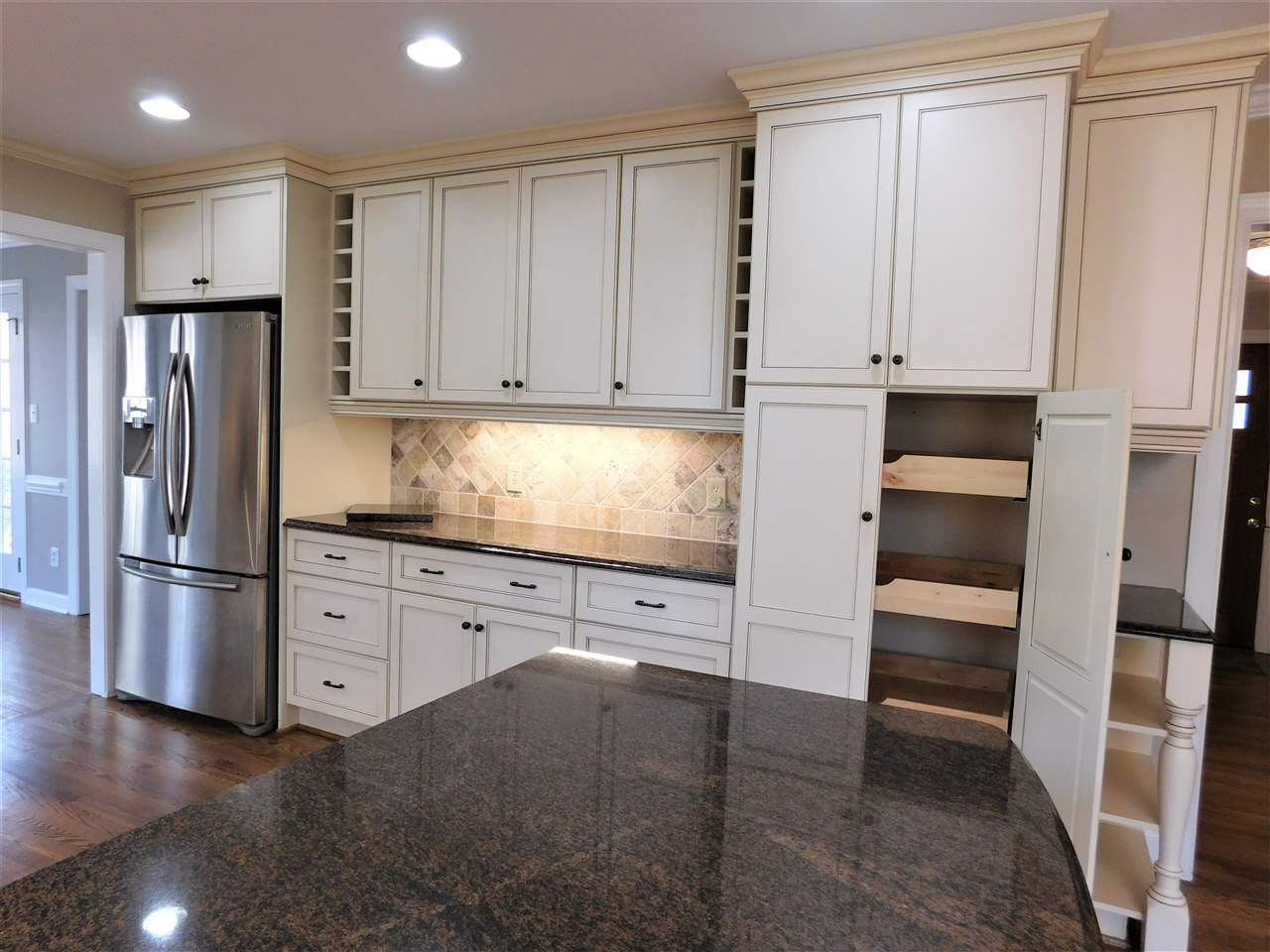 1413 Acres Way Raleigh, NC 27614 - Photo 13 of 30 Custom Built In Wine Racks and Pull Out Pantry Drawers! Kitchen