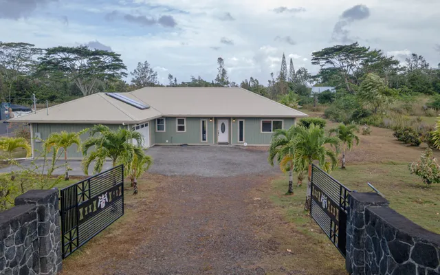 a front view of a house