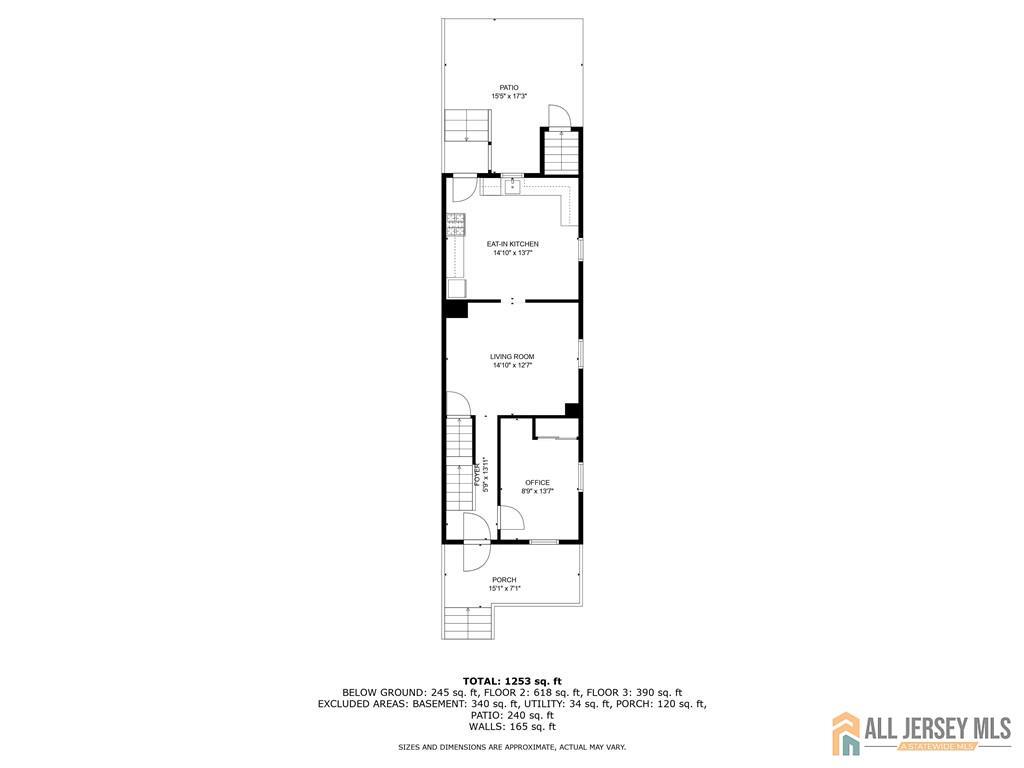 114 Runyon Avenue Middlesex, NJ 08846 - Photo 31 of 34 a picture of a floor plan