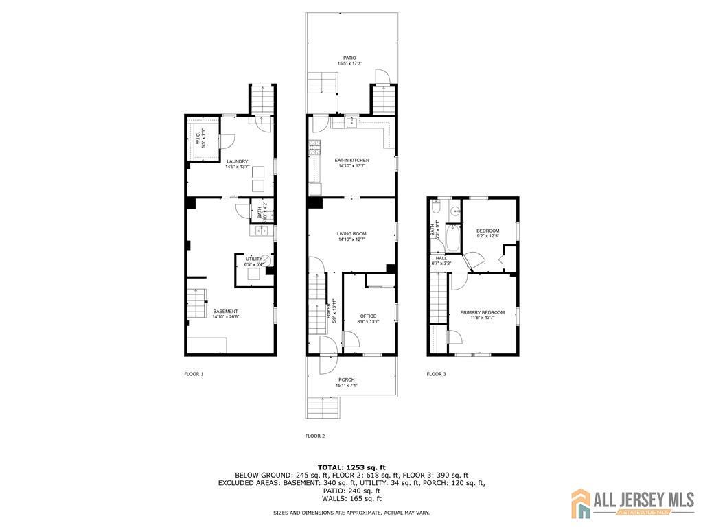 114 Runyon Avenue Middlesex, NJ 08846 - Photo 34 of 34 a picture of a floor plan