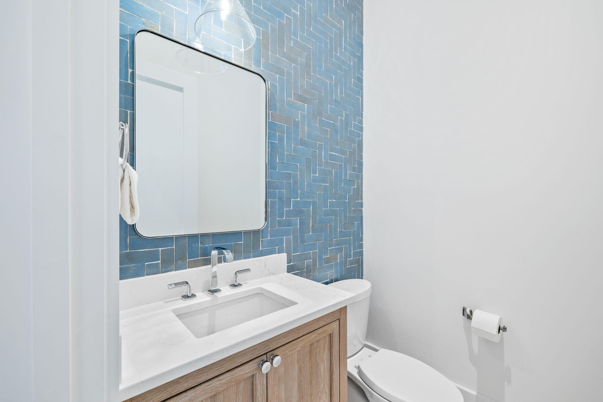 8103 East County Highway 30A Inlet Beach, FL 32461 - Photo 23 of 86 a bathroom with a sink toilet and mirror