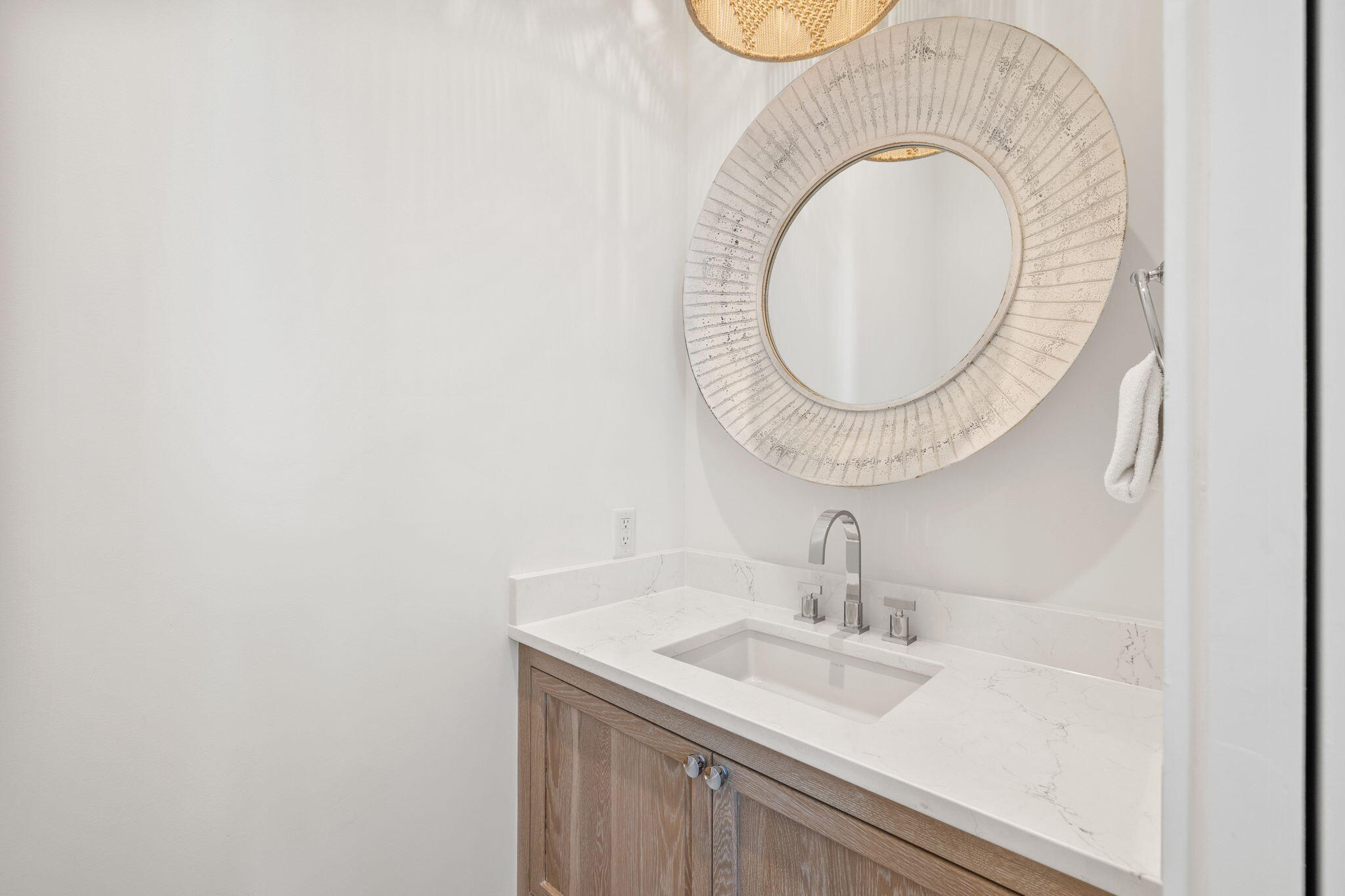 8103 East County Highway 30A Inlet Beach, FL 32461 - Photo 35 of 86 a bathroom with a sink and a mirror