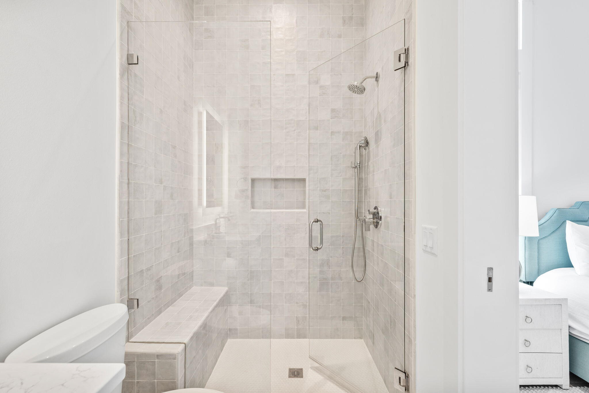 8103 East County Highway 30A Inlet Beach, FL 32461 - Photo 47 of 86 a bathroom with a shower and a toilet