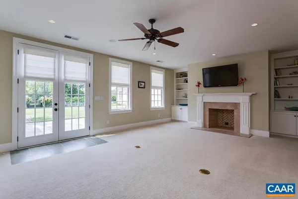 a view of a balcony and a entryway