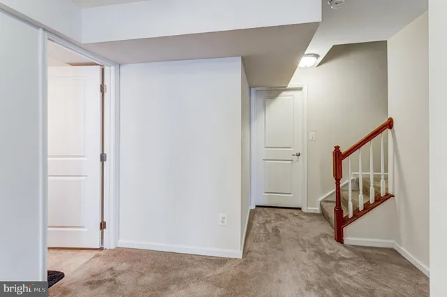 a view of an entryway with staircase