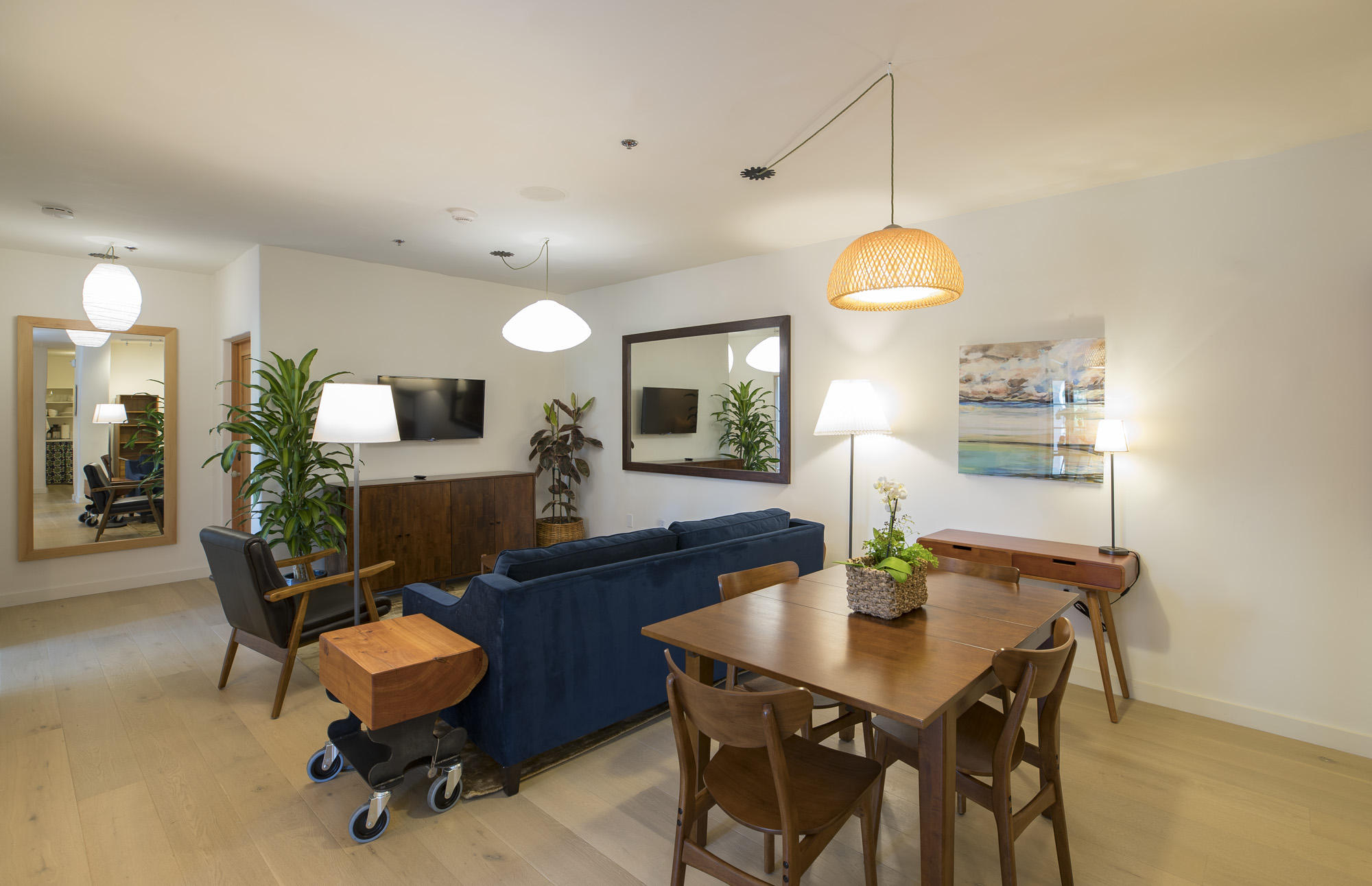 819 Garden Street Santa Barbara, CA 93101 - Photo 12 of 41 a view of a dining room with furniture and wooden floor