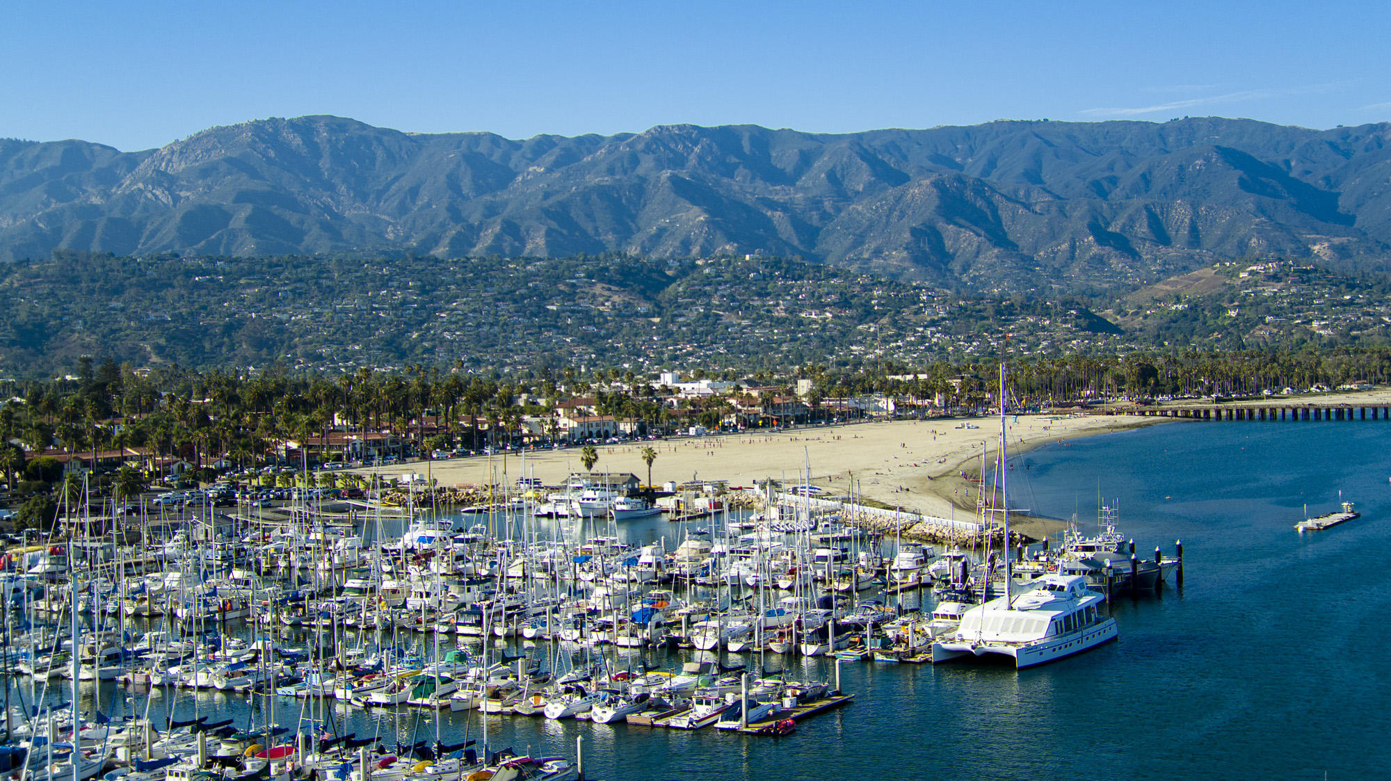 819 Garden Street Santa Barbara, CA 93101 - Photo 40 of 41 a view of a lake with mountains in the background