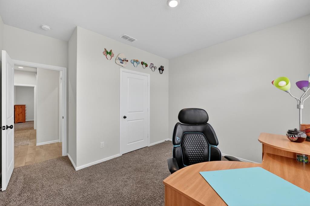 9604 Cherryville Road Fort Worth, TX 76108 - Photo 25 of 40 Carpeted interior room with light gray walls and recessed lighting