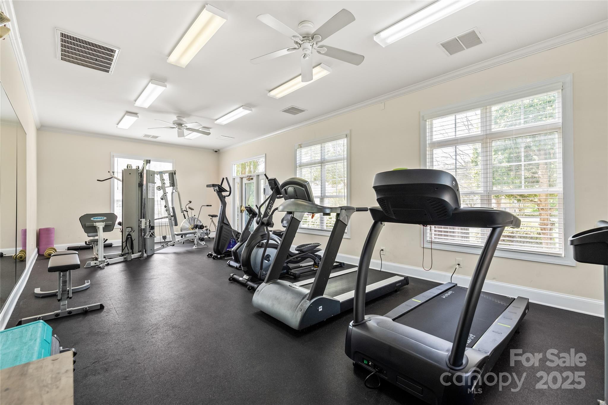 12357 Copper Mountain Boulevard Charlotte, NC 28277 - Photo 22 of 36 a view of a room with gym equipment