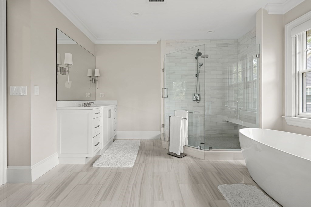 19 Crafts Road Brookline, MA 02467 - Photo 15 of 24 a bathroom with a sink a toilet and shower