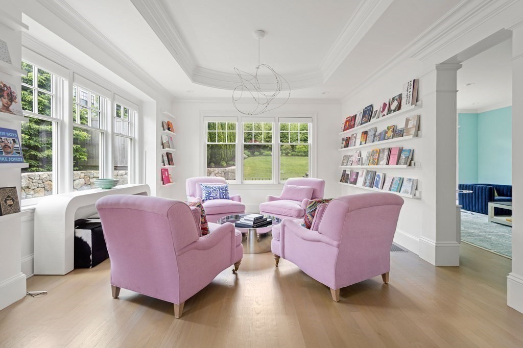 19 Crafts Road Brookline, MA 02467 - Photo 7 of 24 a living room with furniture and a large window