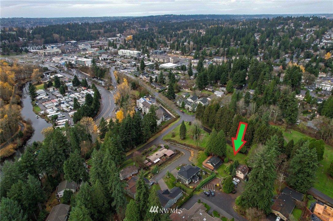 10907 Valley View Road Bothell, WA 98011 - Photo 31 of 32 an aerial view of residential houses with outdoor space and trees