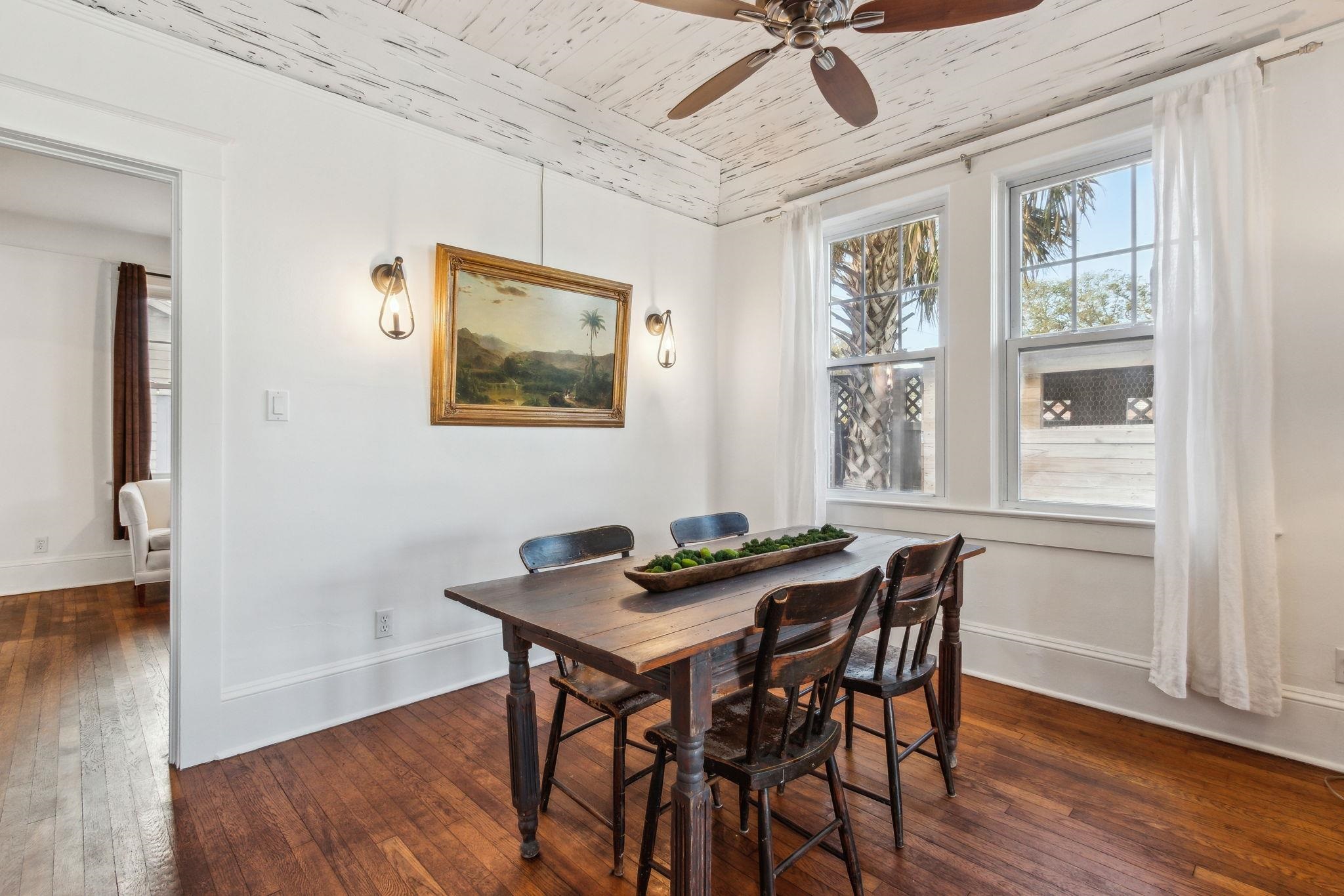 67 Park Place St. Augustine, FL 32084 - Photo 18 of 69 a view of a dining room with furniture window and wooden floor