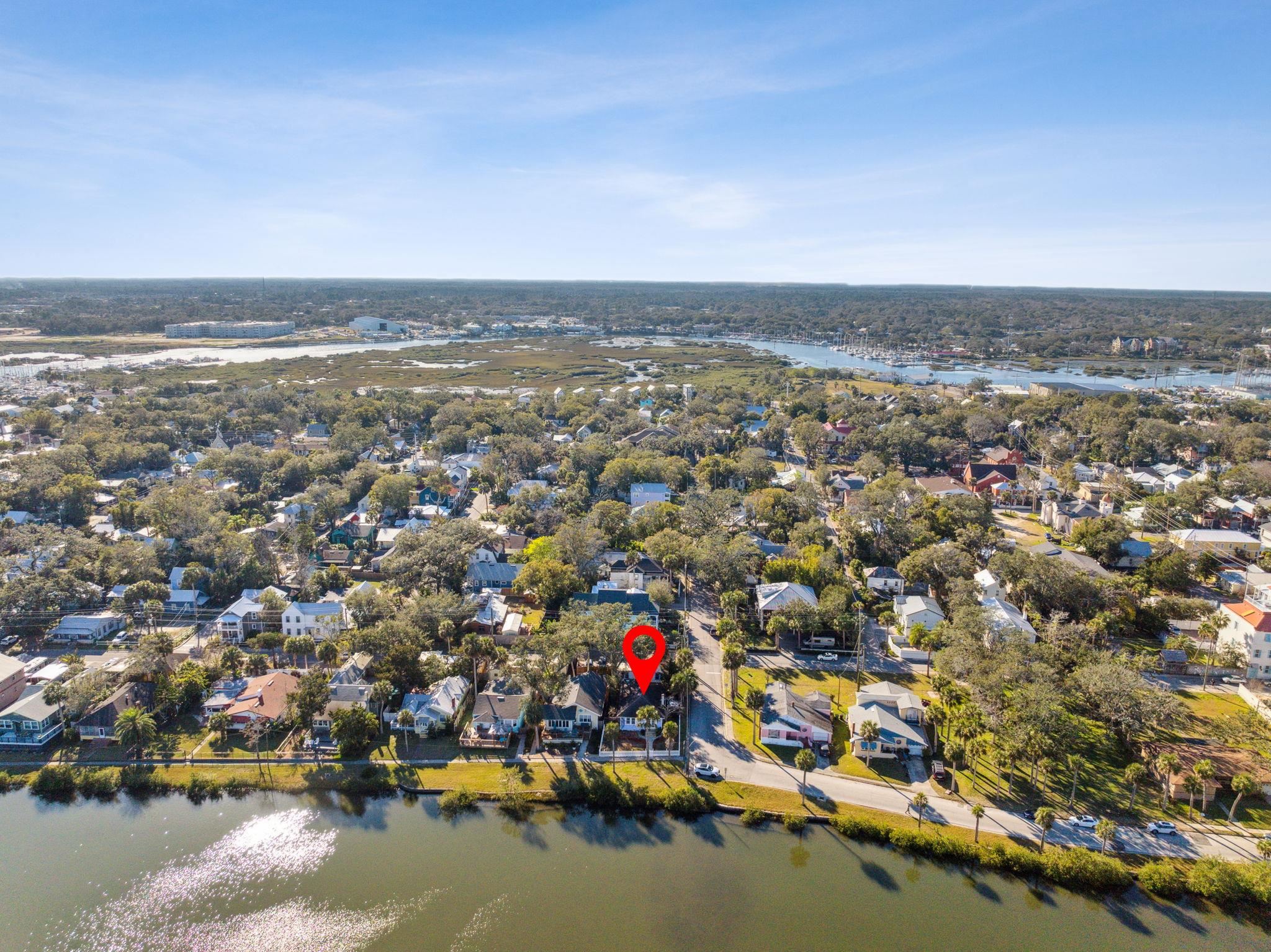 67 Park Place St. Augustine, FL 32084 - Photo 51 of 69 an aerial view of residential building and lake