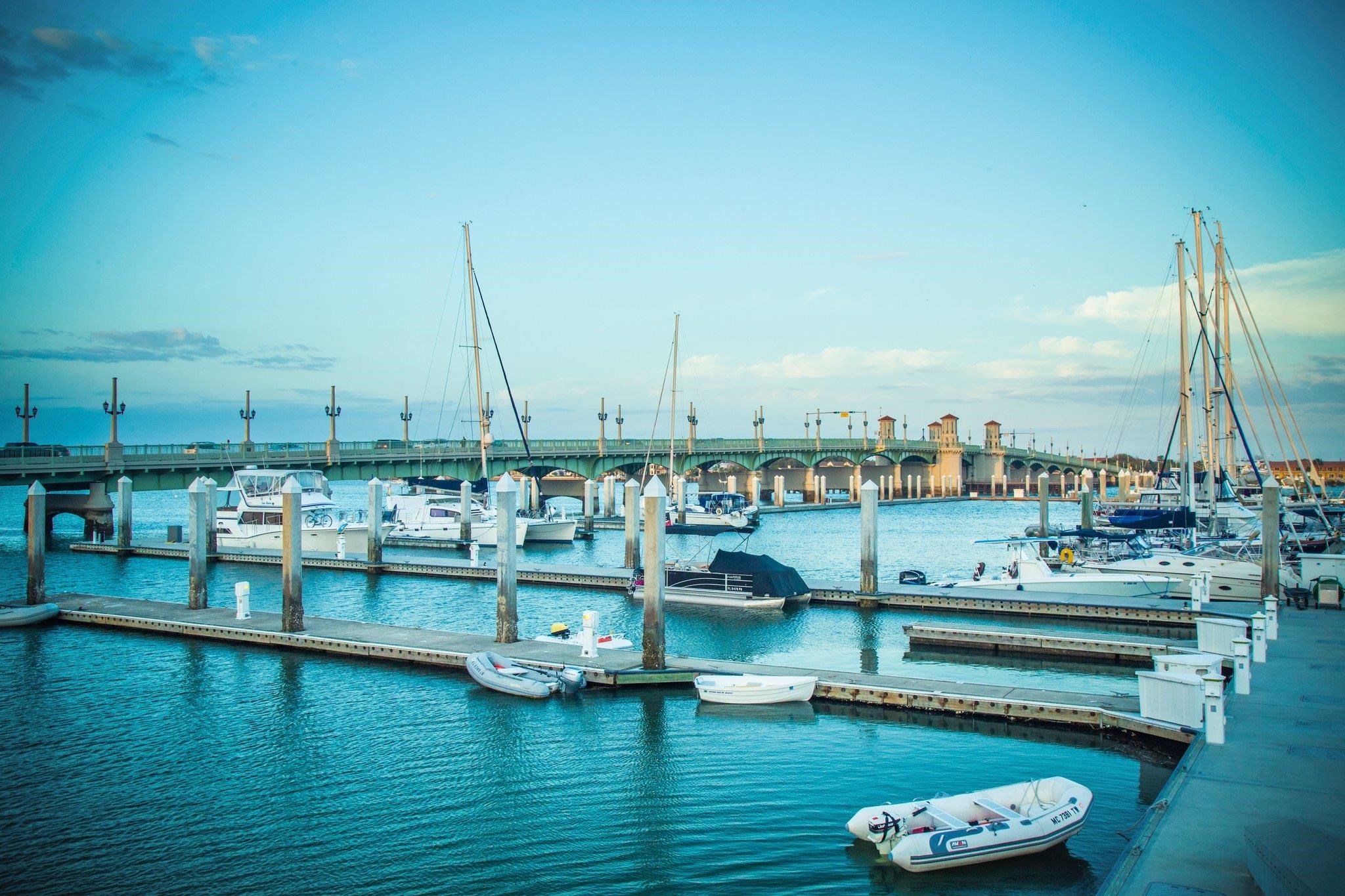 67 Park Place St. Augustine, FL 32084 - Photo 63 of 69 a view of a ocean with boats next to a dock