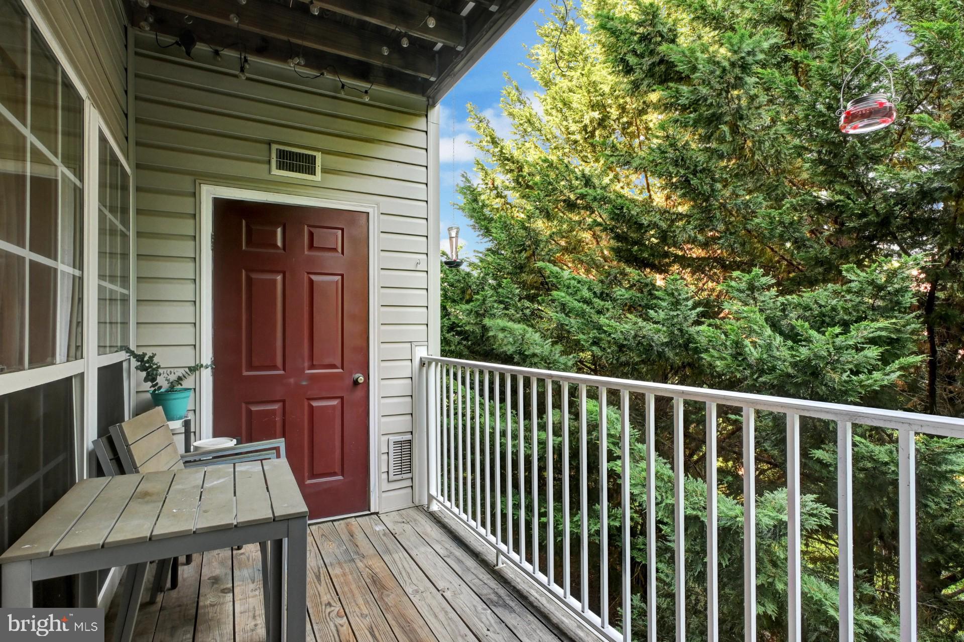 9615 Haven Farm Road, Unit 9615G Perry Hall, MD 21128 - Photo 21 of 25 Balcony that backs to trees