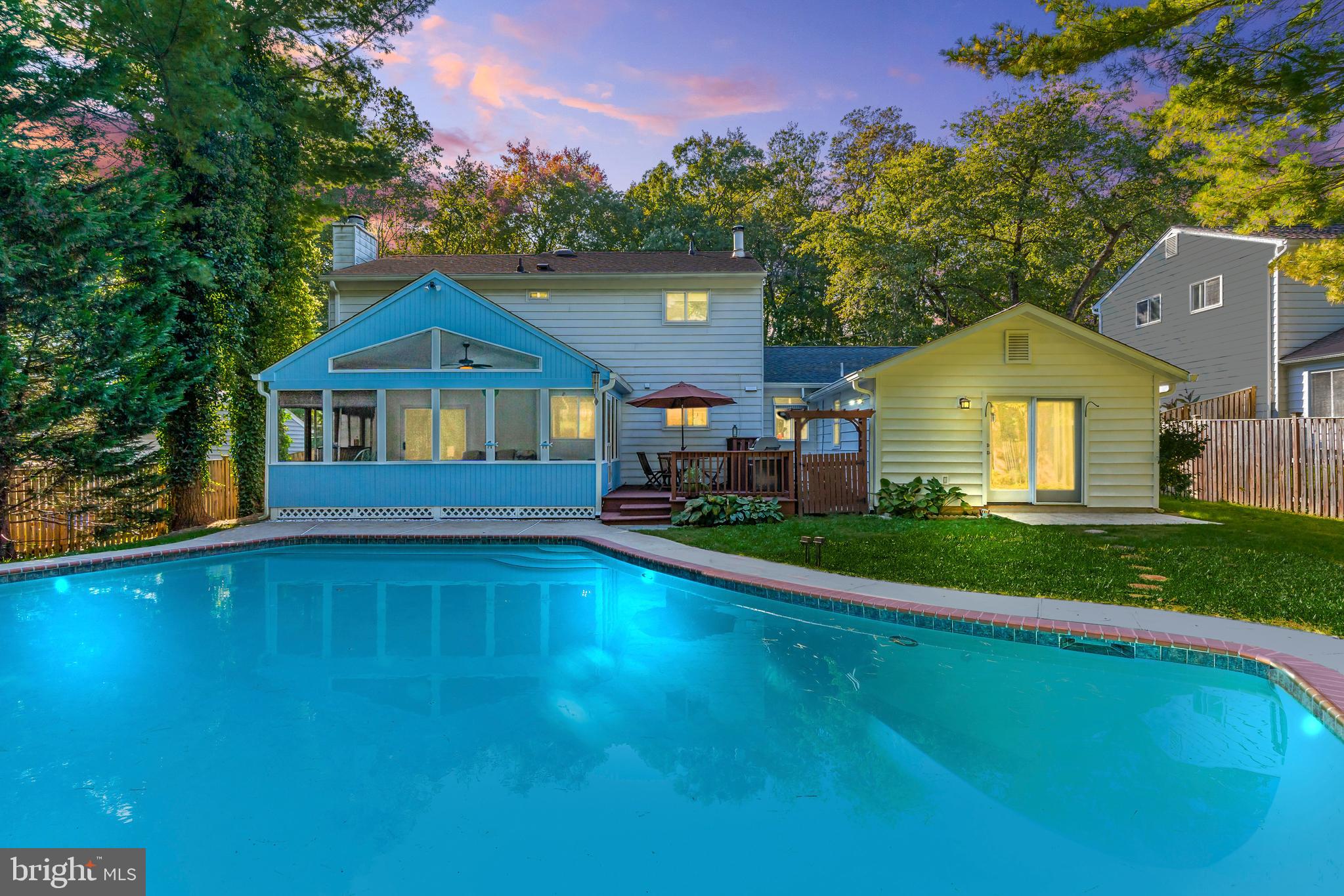 4250 Briars Road Olney, MD 20832 - Photo 37 of 39 Twilight Pool
