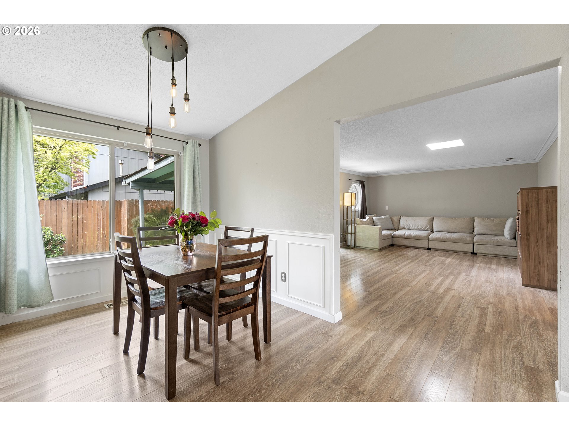 6749 Southwest 174th Place Beaverton, OR 97007 - Photo 17 of 39 a view of a dining room with furniture window and outside view