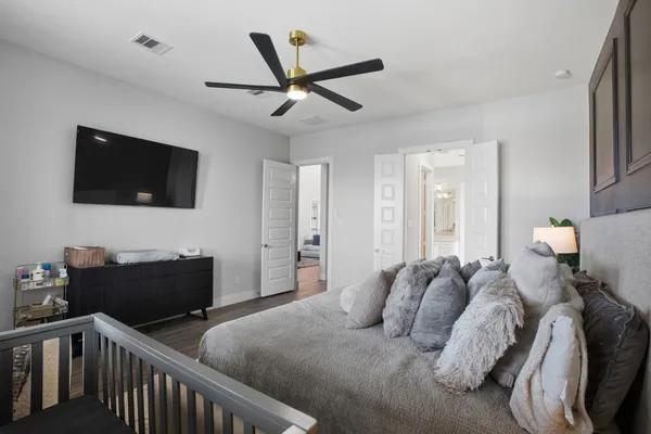 a view of a hallway with a elevator