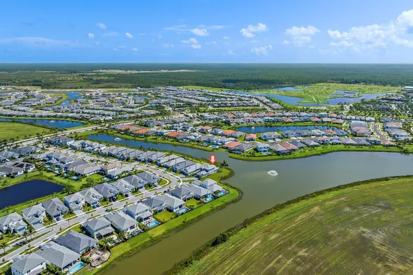 a view of a city with an ocean