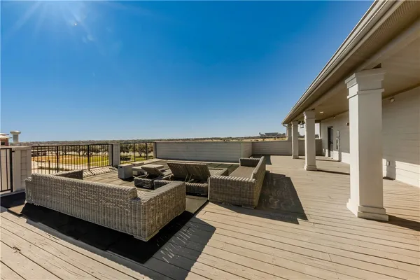 a terrace view with seating space