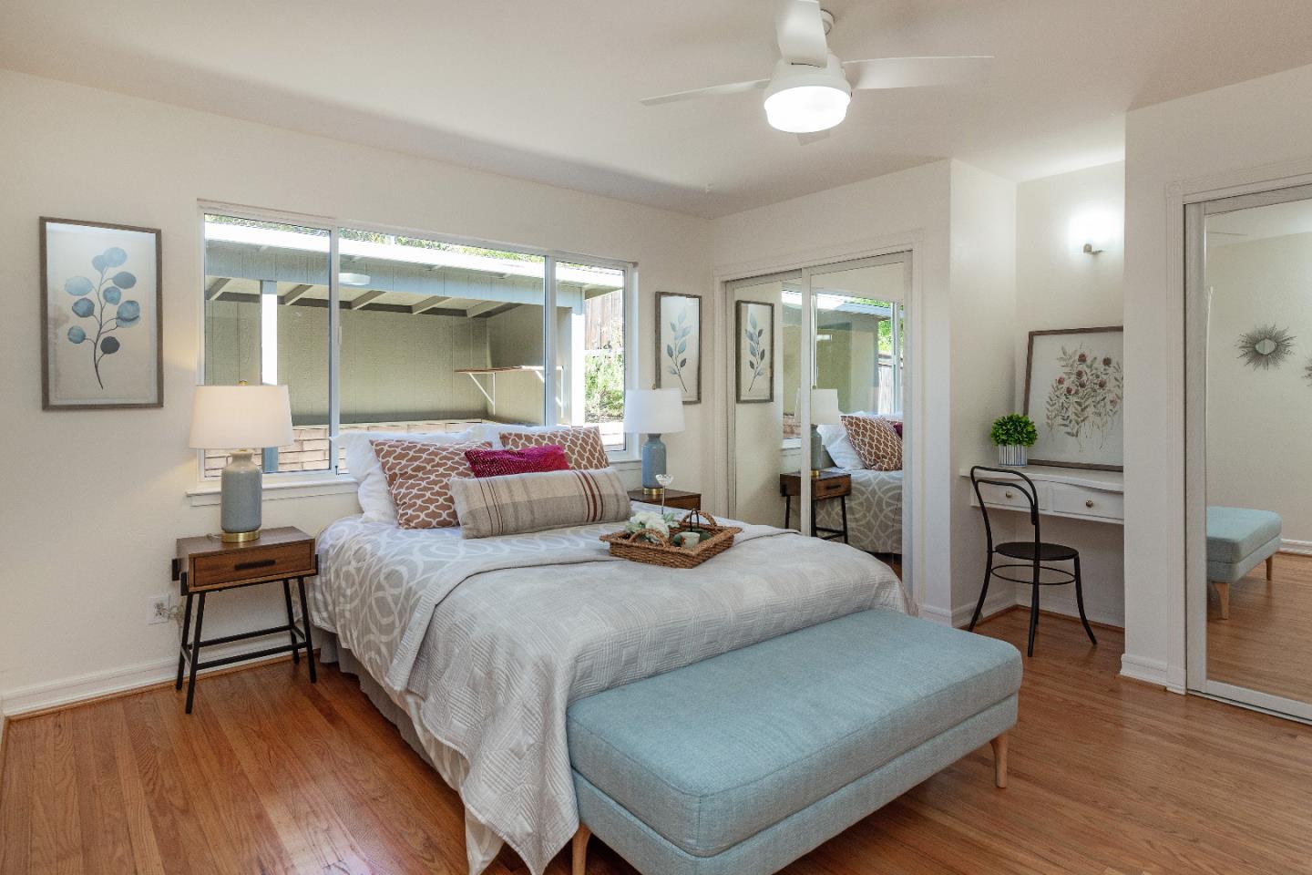14920 Jerries Drive Saratoga, CA 95070 - Photo 15 of 34 a bedroom with a bed window and a table