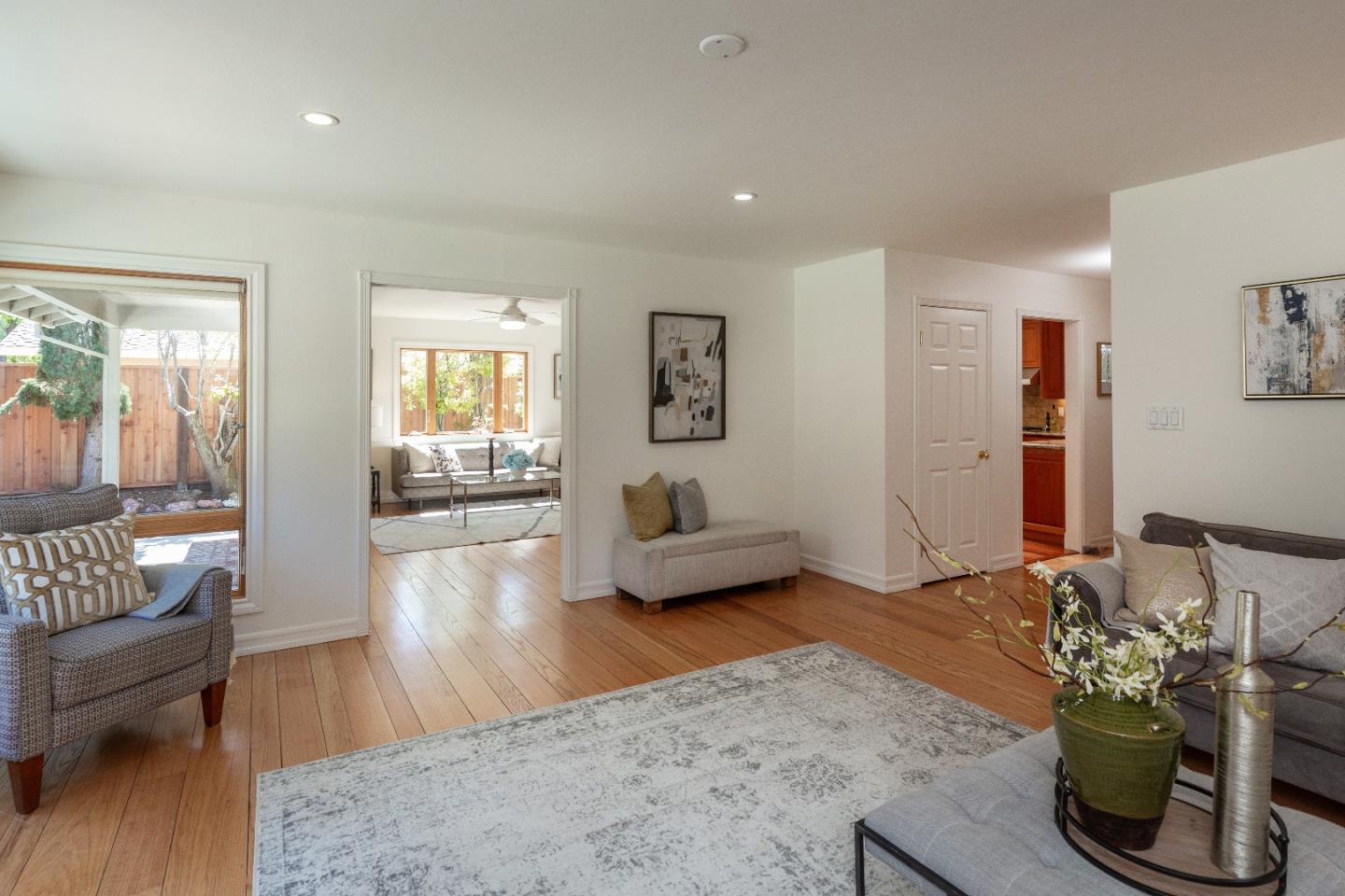14920 Jerries Drive Saratoga, CA 95070 - Photo 8 of 34 a living room with furniture and a wooden floor