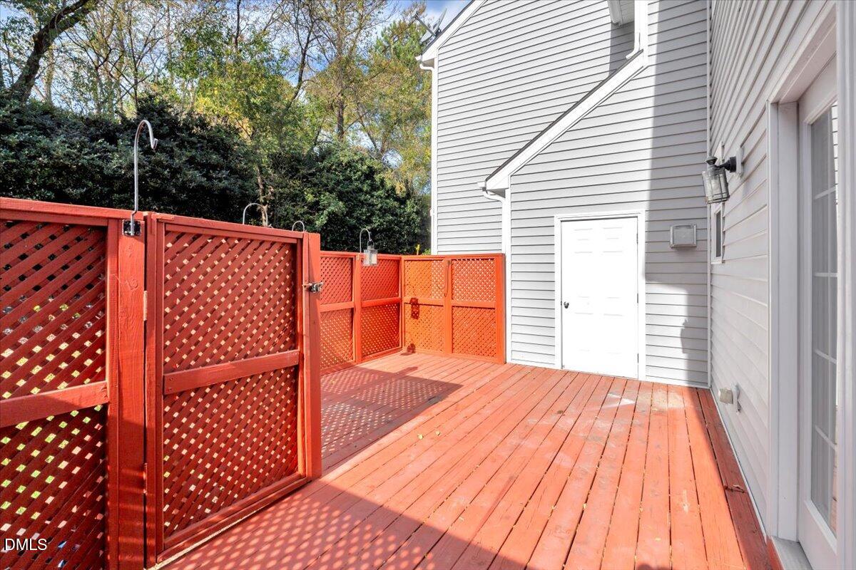 6021 Four Townes Lane Raleigh, NC 27616 - Photo 20 of 49 a view of outdoor space and deck