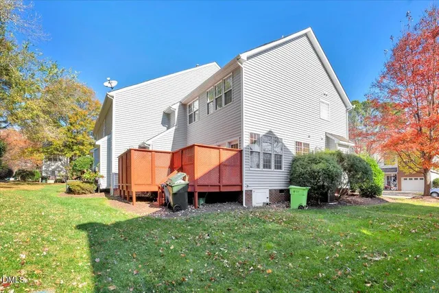 a house view with a garden space