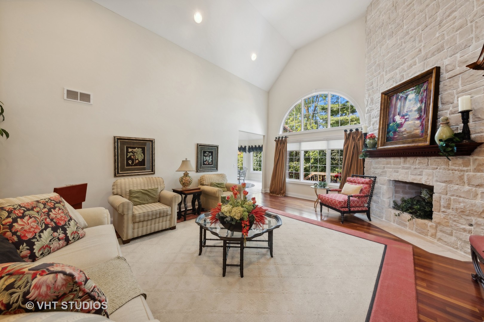 16736 Julie Ann Lane Orland Park, IL 60467 - Photo 7 of 36 a living room with furniture fireplace and a large window