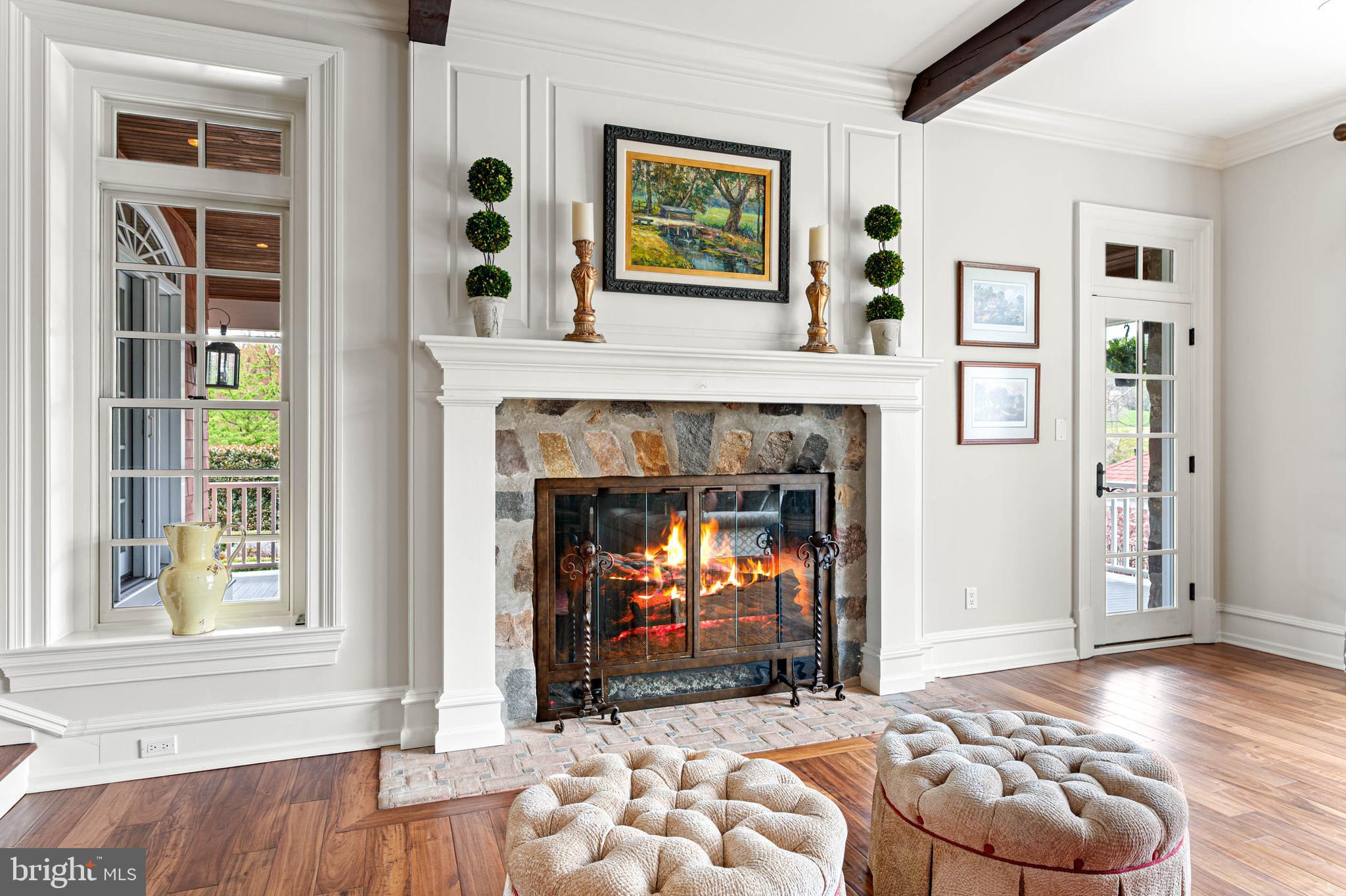 1075 South Leopard Road Berwyn, PA 19312 - Photo 20 of 111 Living Room fireplace