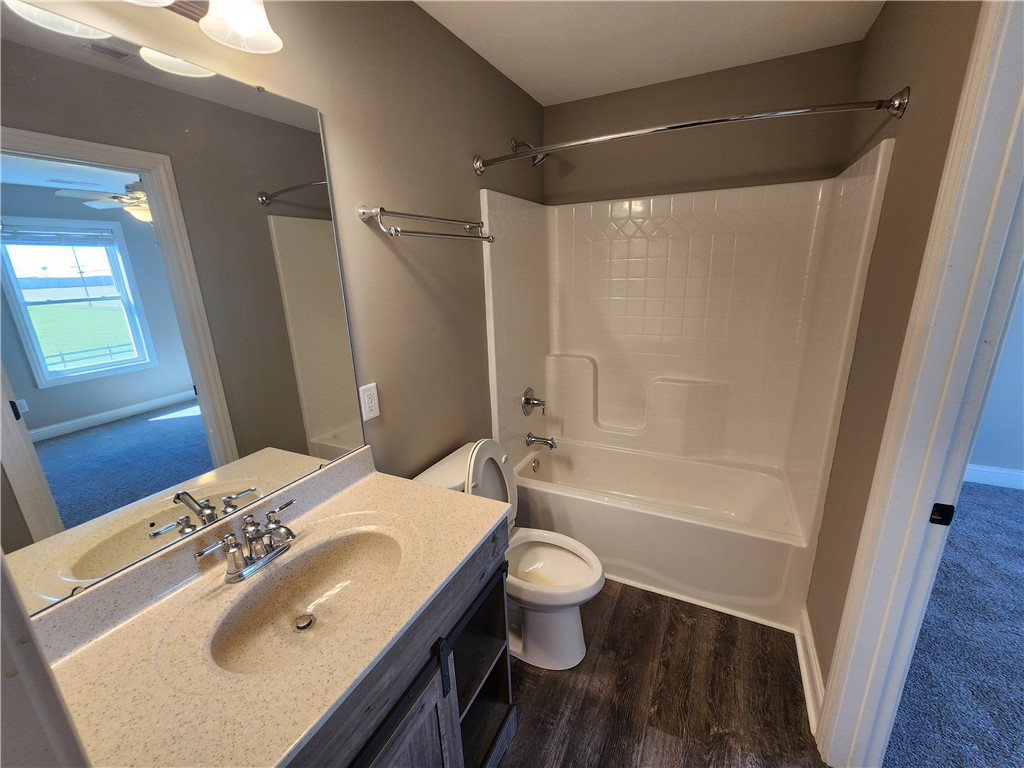 7441 Dodson Road Brookville, OH 45309 - Photo 29 of 50 This bathroom features a contemporary vanity and a bright, functional shower area.