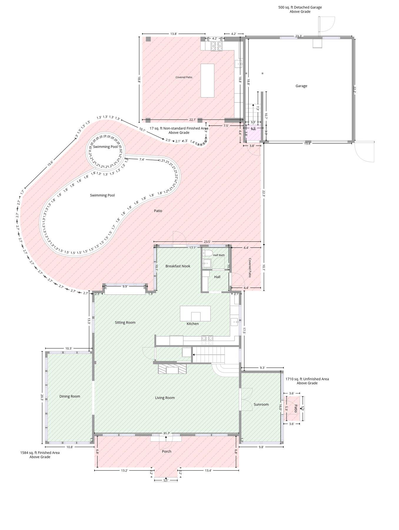 3109 Washington Road West Palm Beach, FL 33405 - Photo 48 of 52 Plan with Pool