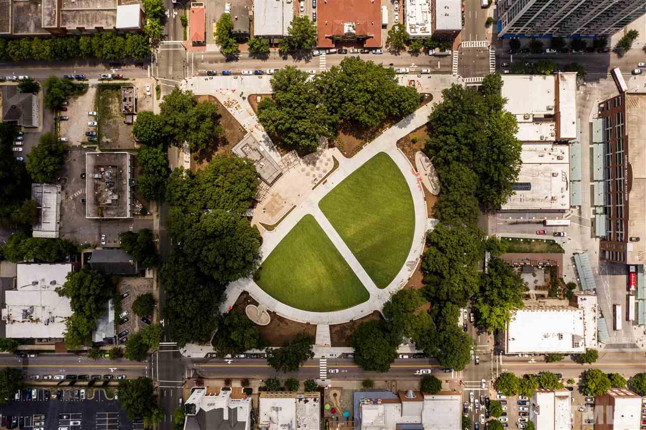 1212 Garner Road Raleigh, NC 27610 - Photo 22 of 22 a aerial view of a house with a swimming pool