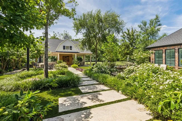 a outdoor space with furniture