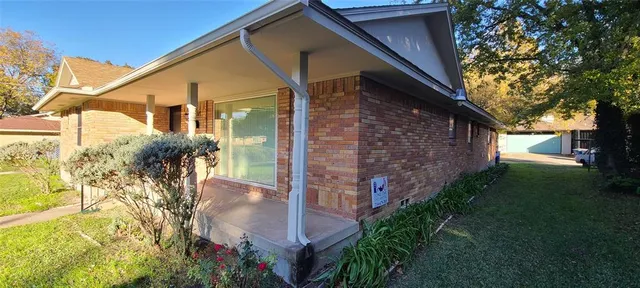 a view of backyard with plants